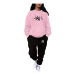 Yoho Sport - Eşofman Takımı NY Baskılı Ünisex Kışlık Sweatshirt ve Eşofman Altı 2 li Set Combin Takım Pamuklu PEMPESİYAH M