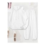 Yoho Sport - Eşofman Takımı Sweatshirt Kapşonlu Unisex Kışlık kalın Pamuklu, Şardonlu kanguru cepli beyaz BEYAZ XL