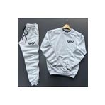 Yoho Sport - Nasa Baskılı Original Ünisex Kışlık Sweatshirt ve Eşofman Altı 2 li Set Combin Takım GRİ XL