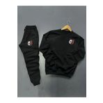 Yoho Sport - Panda Baskılı Original Ünisex Kışlık Sweatshirt ve Eşofman Altı 2 li Set Combin Takım SİYAH M