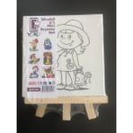 Yoko Home Şövaleli 6lı 15X15 cm Mini Boyama Seti