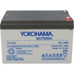 Yokohama 12VOLT-18AMPER Akü YH-121.8 (181X76X167MM)
