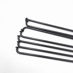 Yol Bisikleti Jant Telleri, Bisiklet Konuşmacı 40 Adet 13G 2.26mm J-Bend Siyah Çelik ED E-bisiklet MTB(Length 176mm)