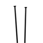 Yol Bisikleti Jant Telleri, Bisiklet Konuşmacı 56 Parça 15G 1.8mm Düz Çekme Siyah 304 Paslanmaz Çelik Çoklu Boyutlar(287mm)