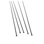 Yol Bisikleti Jant Telleri, Dağ Bisikleti Düz Çekme Konuşmacı 24 adet 15 Ölçer 1.8mm Siyah 304SS Nipeller ile Çok Boyutlu(287mm)