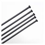 Yol Bisikleti Jant Telleri, Dağ Bisikleti Konuşmacı 32 Adet Uçlu Düz Çekme Paslanmaz Çelik Siyah 1.8mm Nipeller ile(279mm)