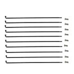 Yol Bisikleti Jant Telleri, E-bisiklet Konuşmacı 37 Adet 12G 2.6mm Siyah 45# Karbon Çelik Eşit Uzunluk 60-310mm(Length 92mm)