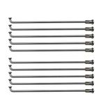 Yol Bisikleti Jant Telleri, Eşit Çaplı Bisiklet Motosiklet Konuşmacı 304 Paslanmaz Çelik 3.5mm Gümüş Çoklu Uzunluklar 10 ADET(Length 142mm)