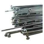 Yol Bisikleti Jant Telleri, Konuşmacılar, 10G J Bend Konuşmacılar, 3mm, Gümüş, Motosiklet ve Bisiklet İçin 50 adet(105mm)