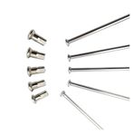 Yol Bisikleti Jant Telleri, Paslanmaz Çelik Motosiklet Düz Çekme Eşit Çaplı Konuşmacı 3.7mm, Pense ile 40 adet(Length 251mm)