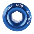 Yol Dağ Bisikleti için Alüminyum Alaşımlı Krank Kolu Sabitleme Cıvatası Kapak Kapağı, M4000 M590 M661, Ixf, (M19 Mavi) ile Uyumlu Cnc İşlenmiş Aynakol Vidası