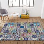 Yolluk Koridor Halısı Mutfak Dekorasyonu Yıkanabilir Modern Tasarım Halı Kaymaz Taban Mutfak Yolluğu Kullanışlı Mutfak Halısı Makinede Yıkanabilir (60 x 90 cm)