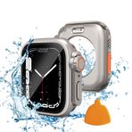 Yolovie 2'si 1 arada su geçirmez kılıf, Apple Watch 40 mm ekran koruyucu serisi SE SE2 6 5 4 ile uyumlu 【Appke Watch Ultra Style gövde】 iWatch cam koruyucu kılıf PC koruma kılıfı aksesuar 40 mm,