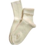 Yonca Butik %27 Cashmere %15 Yün Çorap - 35 - 40 - 001-Krem