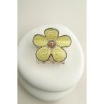 Yonca Çiçek Küçük Mandal Saç Tokası (Ölçü:5cm) - Sarı