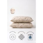 YONCA SLEEP WoolFill Yün Yastık - 50x70cm Krem - 1 Adet
