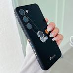 Yonds Queen Samsung Galaxy S25+ için Astronot Kılıf, Sevimli Karikatür Uzay Ay Roketi Anime Komik Tasarım Şık Tampon Kılıfı Koruyucu Darbeye Dayanıklı Moda Kılıf (Kara Gezegen, Galaxy S25+)