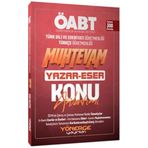 Yönerge Yayınları 2023 ÖABT Türkçe Edebiyat Muhtevam Yazar Eser Konu Anlatımı