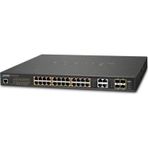 Yönetilebilir Gigabit PoE Switch (Gigabit PoE Managed Switch)<br>24 x 10/100/1000Base-T IEEE 8