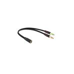 yonextt Mikrofon Kulaklık Ayırıcı Ses Kablosu Adaptörü 3,5 mm Y Ayırıcı 20 cm