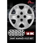 YONGA OTO AKSESUAR HONDA CİVİC 14 İnç Kırılmaz Jant Kapağı 4 Adet Gümüş + 4 Amblem