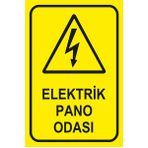Yonga Store Elektrik Pano Odası 20 x 30 cm Dekota Uyarı Levhası