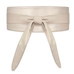 YooAi Kadınlar için Obi Kemerler Elbiseler Geniş Korse Kemer Moda Yumuşak Deri Sargı Bel Kemeri, Haki, Fit Waist 22"-28"