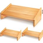 Yookeer Çalışma Masası Altında Çalışma Masası Altında Ayak Dayanağı Ayaklık Ahşap Ayak Taburesi Masa Altı Eğimli Masa Ayak Dayanağı Ergonomik Ayarlanabilir Ofis Ayak Dayama Yeri Ofis Ev için Emzirme Ayak Taburesi (Düşük, Açık Kahverengi)