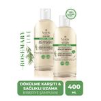 Yoon 2'li Set Saç Dökülme Karşıtı, Hızlı Saç Uzatma, Biberiyeli Tuzsuz Şampuan 2x400ml Tüm Saç Tipleri