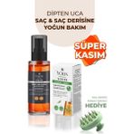 Yoon Saç ve Saç Derisi Onarıcı Serum - Keratin - Kolajen - Biberiye ve 7 Aktifli Saç Bakım Kompleksi - 2'li Set - Şeffaf