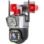 Yoosee YS-17 Çift Kameralı PTZ Speed Dome 5MP Siren Alarmlı Beyaz Güvenlik Kamerası