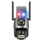 Yoosee YS-18 Kablosuz Wi-Fi IP 6 Mp Ultra HD Mavi Kırmızı Işıklı Alarmlı Ev Ofis Güvenlik Kamerası