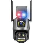 Yoosee Ys-18 Polis Çakarlı 8x Zoomlu Çift Kameralı Kablosuz Wifi Ip Akıllı Güvenlik Kamerası