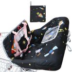 YooxArmor Bebek için Alışveriş Sepeti Örtüsü, Bebekler için Pamuk Sepeti Örtüsü, Yumuşak Yüksek Sandalye Örtüsü Erkek ve Kız Bebek için Bakkal Sepeti Örtüsü, Restoranlar için Taşınabilir Bebek Mama