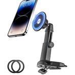 YOOZ Araba CD Yuvası Telefon Montaj Manyetik, Araba CD Çalar Telefon Tutucu Mag-Safe Teleskopik Kol [Yükseltilmiş Güçlü Mıknatıs] iPhone 15/14/13 Serisi, MagSafe Kılıf ve Diğer Android Telefonlar için