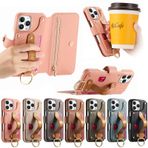 Yopeqok iPhone 16promax için kılıf, katlanır kapak, [büyük kapasiteli kart tutucu] [RFID engelleyici] [dik durma fonksiyonu] [mıknatıslı kilit] kancalı darbeye dayanıklı koruyucu kılıf