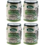 Yöre Gemlik Yıldızı Siyah Zeytin 750 gr Teneke 4'lü Paket