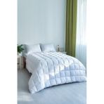 Yorgan Çift Kişilik Microfiber Dolgun Kare Desenli 195 x 215 CM Beyaz