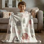 Yorka Desenli Polar Bebek Çocuk Battaniyesi Çok Amaçlı - 75 x 120 cm - Renkli
