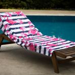 YORKA TEXTİLE Flamingo Desenli Plaj Havlusu, Spor Havlusu, Mikrofiber Hızlı Kuruyan Plaj Havlusu 70x140cm