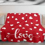 YORKA TEXTİLE Sevgililer Günü Love Sherpa Battaniye