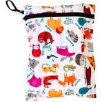 Yorni 43X46CM, Zoo, Su Geçirmez Bebek Çocuk Beslenme Çantası, Torbası - Pembe - Fuşya - Sarı