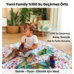 Yorni Family, 145x300cm Oyun Halısı, Oyun Matı, Oyun Parkı, Bebek Yatağı, Oyun Halısı, Oyun Minderi Sıvı Geçirmez Örtü - 145 x 300 cm - Beyaz