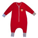 Yorni Nakışlı Uzun Kollu Oeko-TEX Mikro Polar Bebek Çocuk Uyku Tulumu Unisex TOG 2 (18-36 Ay)