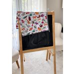 Yorni Zoo Sıvı Geçirmez Mama Sandalyesi Altı İçin Yer Örtüsü, Masa Örtüsü, Makinada Yıkanabilir, Ekoteks 100 Sertifikalı, 145x150 cm