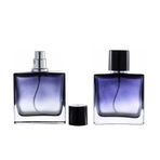 YORROR 2 Paket 50 ml Cam Parfüm Püskürtücü, Gradyan Mavi Boş Parfüm Püskürtme Şişesi, Taşınabilir Parfüm İnce Sis Sprey Şişesi Seyahat için Parfüm Dağıtıcı