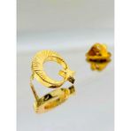 Yörük Tasarım Ay Yıldız Gold Kaplama Yaka Rozeti Altın