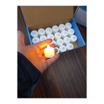 yörük tuhafiye Led Mum Mum 12 Adet Tealight Mum Led Işıklı Dumansız Pilli Led Mum