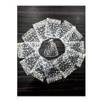 yörük tuhafiye Şeffaf Organze Tül Kese ,50 Adet Gümüş Gri(9X12 CM) Kına , Çerez ,nişan, Düğün Hediye,lavanta Kesesi