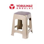 yorulmaz ambalaj AÇELYA KISA AYAKLI PLASTİK TABURE